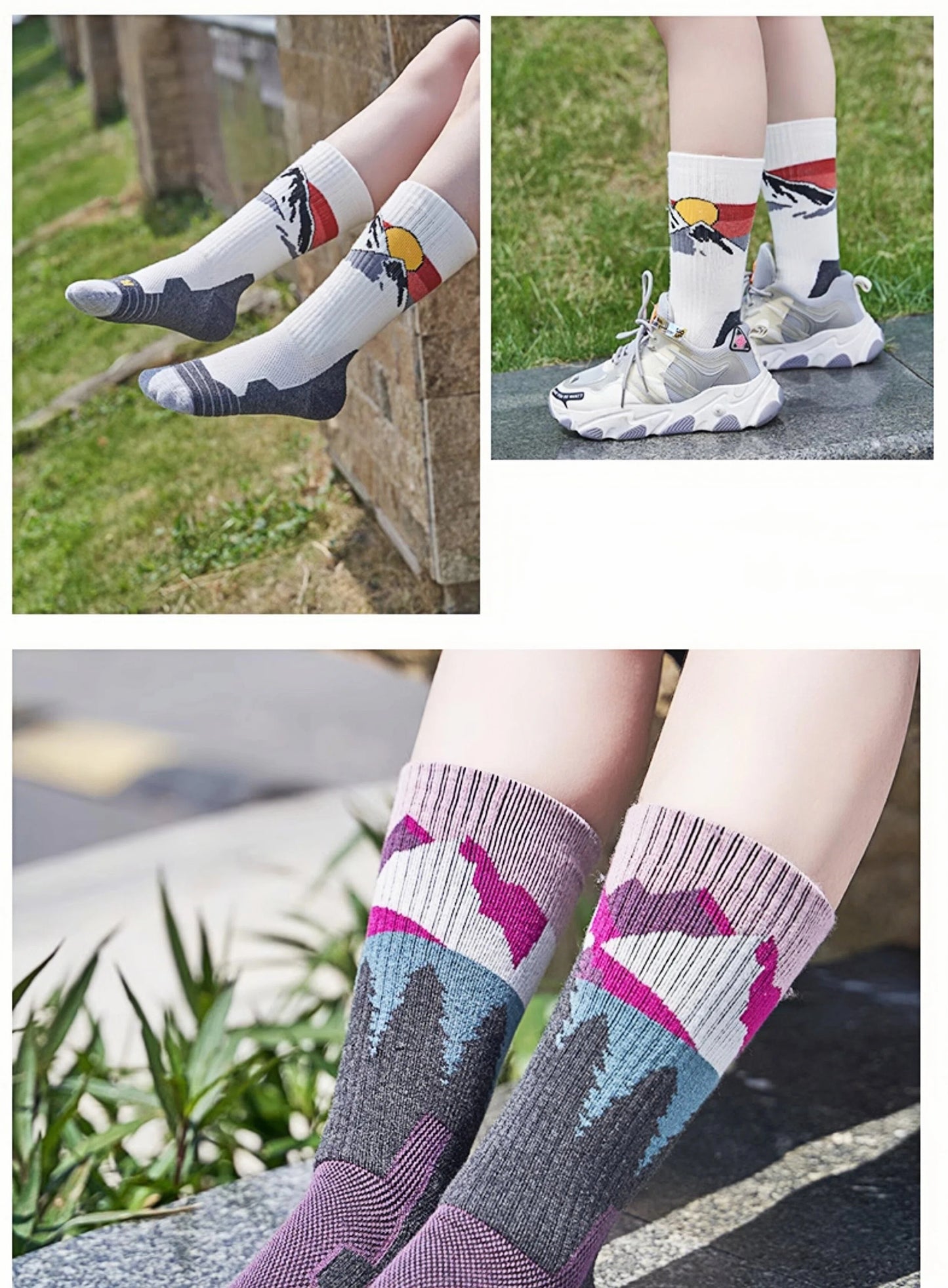 Women’s Merino Wool Outdoor Crew Socks