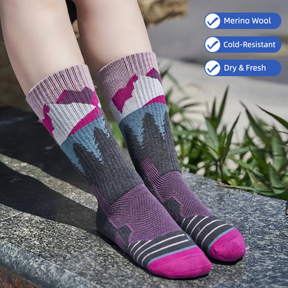Women’s Merino Wool Outdoor Crew Socks